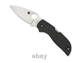 Spyderco Knives Chaparral Lockback Carbon Fiber Black G10 CTS XHP Steel C152CFP