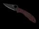 Spyderco Knives Delica 4 Sprint Run C11bgbkp Burgundy Micro-melt Pocket Knife