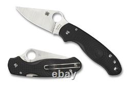 Spyderco Knives Para 3 Lightweight Black FRN CTS BD1N Carbon Steel C223PBK