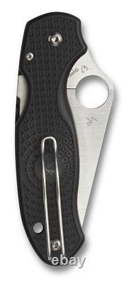 Spyderco Knives Para 3 Lightweight Black FRN CTS BD1N Carbon Steel C223PBK