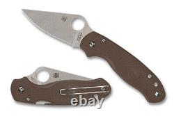 Spyderco Knives Para 3 Sprint Run C223PBN15V Brown FRN CPM 15V Pocket Knife