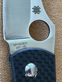 Spyderco Michael Walker Carbon Fiber ZDP-189 Folding Knife RARE