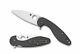 Spyderco Sliverax Folding Knife C228cfp Plain Edge S30v Blade Carbon Fiber / G10