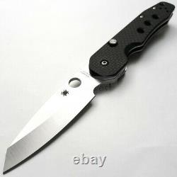 Spyderco Smock Folding Knife 3.5 CPM S30V Steel Blade Carbon Fiber/G10 Handle
