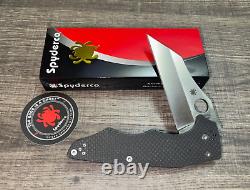 Spyderco Yojumbo Sprint Run Folding Knife, Black Carbon Fiber Handles C253CFP