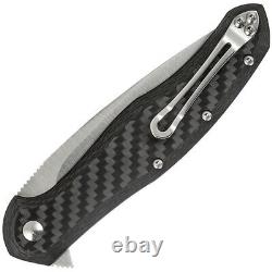 Steel Will Intrigue Linerlock Folding Knife 3.25 M390 Blade Carbon Fiber Handle