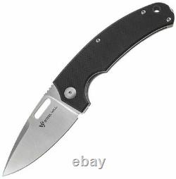Steel Will Knives Piercer Folding Knife F40-61 Satin 3.18 D2 Blade Black G-10