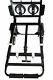 Techtongda Black Carbon Steel Folded Warehouseclimbing Stairs Truck Easy Operate