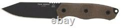 TOPS Trail Seeker Folding Knife 4.5 1095 Carbon Steel Blade Micarta Handle