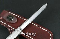 Tanto Knife Mini Katana Folding Pocket Hunting Survival Tactical Titanium Handle
