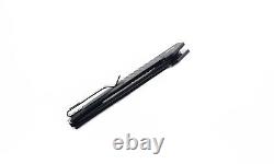 Tekto F1 Alpha Folding Knife Black G10/Carbon Fiber Handle D2 Plain Black Blade