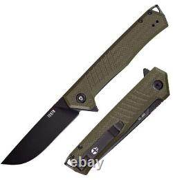 Tekto Knives F1 Alpha Liner Folding Knife 3.13 D2 Steel Blade G10/Carbon Fiber