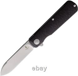 Terrain 365 10710 Otter Flip 2.88 Blade Carbon Fiber Handle Folding Knife