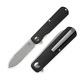 Terrain 365 Otter Flip Folding Knife 3 Cobalt Steel Blade Carbon Fiber Handle