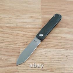 Terrain 365 Otter Folding Knife 3 Dendritic Cobalt Steel Blade Carbon F Handle