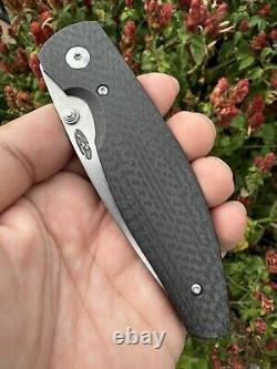 Three Rivers Manufacturing TRM Atom CPM 20CV knife Carbon Fiber 3D USA Folder