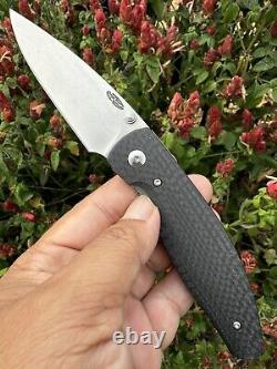 Three Rivers Manufacturing TRM Atom CPM 20CV knife Carbon Fiber 3D USA Folder