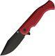 Tools For Gents Tfg Eastwood Linerlock Red Aluminum Folding D2 Steel Knife 91835