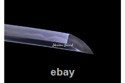 Top Clay Tempered Folded Carbon Steel Japanese Tachi Sword Sharp Full Tang Blade