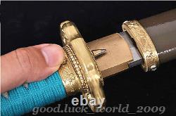 Top Quality Japanese Military 98 Type Samurai Sword Clay Tempered Folded Steel
