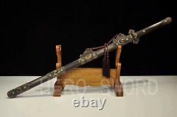 Traditional Handmade Folded Steel Chinese Sword Tang Dynasty Jian Full Tang