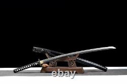 Ture Battle Ready Folded 1095 Steel Japanese Samurai Katana Handmade Sharp Sword