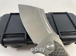 Tuya Hellfire Mini Folding Knife Titanium/carbon Fiber Handle S90v Plain Edge