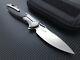 Twosun Flipper Folding Knife S90v Steel Blade Carbon Fiber + Titanium Handle