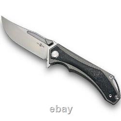 Twosun Ts446 Flipper Folding Knife Yj01-v1 Blade Titanium Carbon Fiber Handle