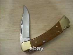 VINTAGE BUCK KNIFE 110 FOLDING HUNTER / NOS 1988 MINT with MIRROR POLISHED BLADE