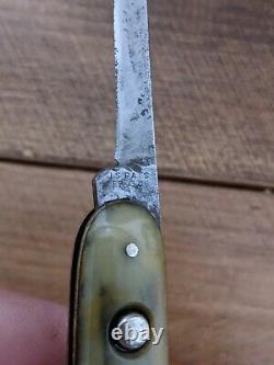 VINTAGE FOLDING POCKET KNIFE SHAPLEIGH HARDWARE D-E Early 1900's