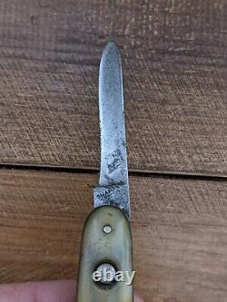 VINTAGE FOLDING POCKET KNIFE SHAPLEIGH HARDWARE D-E Early 1900's
