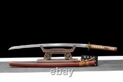 Very Sharp Japanese Sword Saber Sturdy Fold Damascus Steel Blade Samurai Katana