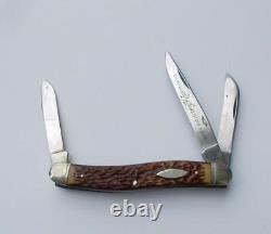 Vintage 3 Blade Folding Camillus Deluxe Stockman Knife #69 N. Y. For Flesh Only