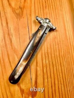 Vintage Antique R. Bunting & Son 1800s Era Folding Dirk Sheffield Pocket Knife