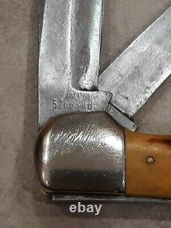 Vintage CASE XX (1940-1964) 5265SAB Folding Hunter Stag Knife! NICE