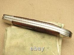 Vintage Case XX 1940-1964 6265 SAB DR Folding Hunter Knife Second Cut Red Bone