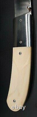 Vintage Custom P. J Tomes Folding Knife Liner Lock Serrated Handles Rare