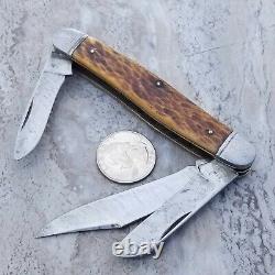 Vintage High Carbon Steel Sears Roebuck Folding Pocket Knife Made In USA 1930s
