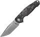 Viper Katla Linerlock Carbon Fiber Folding Damascus Pocket Knife A5980fcm