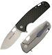Viper Kyomi Stonewash Folding Knife 3 N690co Carbon Steel Blade Carbon Handle