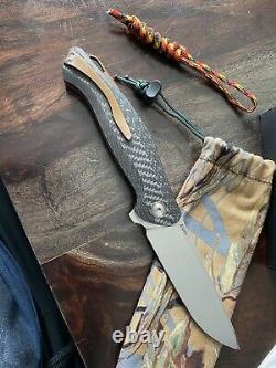 Vit Knives Divergent S125V steel, titanium, carbon fiber, custom folding knife