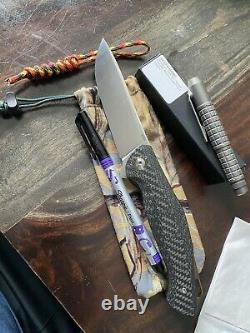 Vit Knives Divergent S125V steel, titanium, carbon fiber, custom folding knife