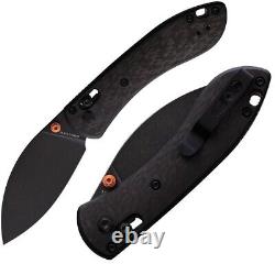 Vosteed Mini Nightshade Folding Knife 2.63 S35VN Steel Blade Carbon Fiber Handle