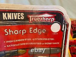 Vtg Knife Display Hardware General Store 1960's Truesharp SS Carbon folding Lot