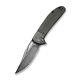 We / Civivi Ortis Folding Knife 3.25 Damascus Steel Blade Carbon Fiber Handle