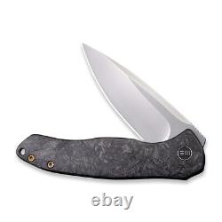 WE KNIFE Kitefin Frame Lock 2001A Knife S35VN Black Marble Carbon Fiber Titanium