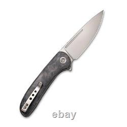 WE Knife Saakshi Liner Lock 20020C-1 Knife CPM 20CV Black Marble Carbon Fiber