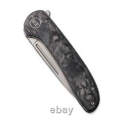 WE Knife Saakshi Liner Lock 20020C-1 Knife CPM 20CV Black Marble Carbon Fiber