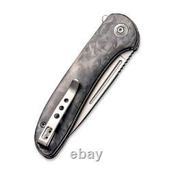 WE Knife Saakshi Liner Lock 20020C-1 Knife CPM 20CV Black Marble Carbon Fiber